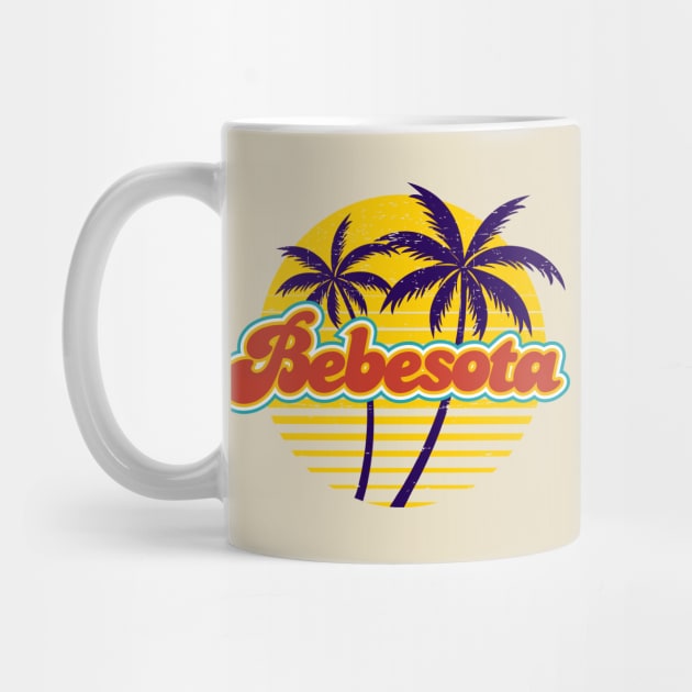 Bebesota - palm trees - vintage design by verde